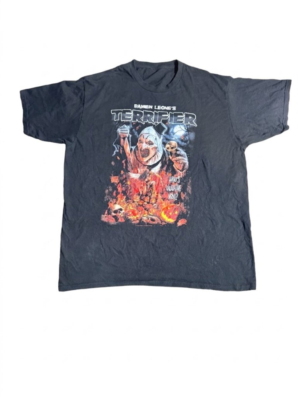 Terrifier Art The Clown Halloween Graphic T-Shirt Horror Movie Black XL NEW